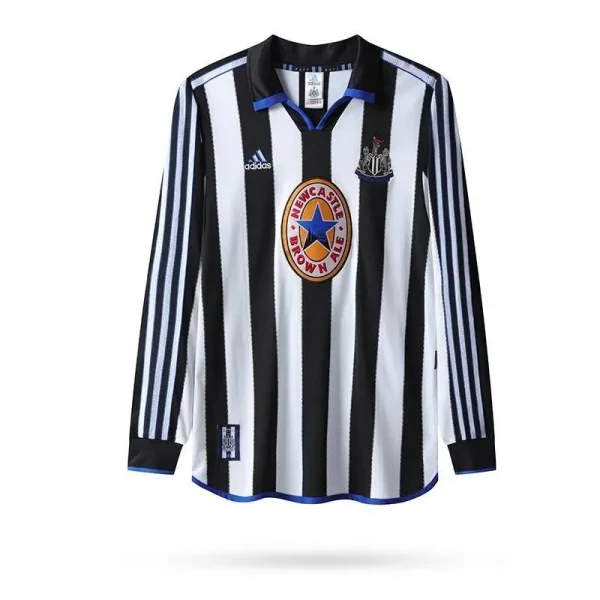 Newcastle United 1999/2000 Home Long Sleeves Retro Jersey