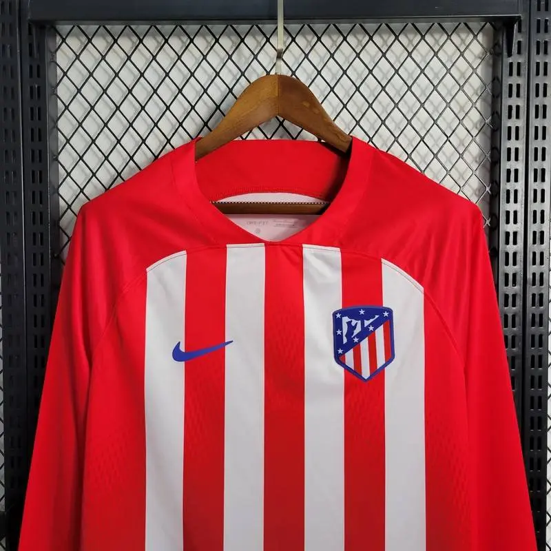 Atletico Madrid 2023/24 Home Long Sleeves Jersey