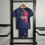 Paris Saint-Germain 2023/24 Home Kids Jersey And Shorts Kit