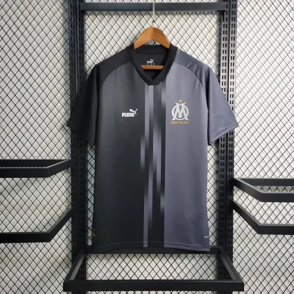 Olympique Marseille 2023/24 Pre-Match Training Jersey Black