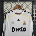 Real Madrid 2009/10 Home Long Sleeves Retro Jersey