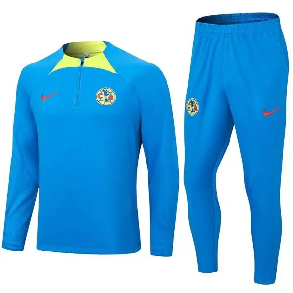 Club America 2023-24 Half-zip Tracksuit Blue