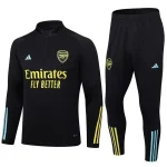 Arsenal 2023-24 Half-Zip Tracksuit Black