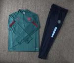 Manchester City 2021-22 Half-Zip Tracksuit Green