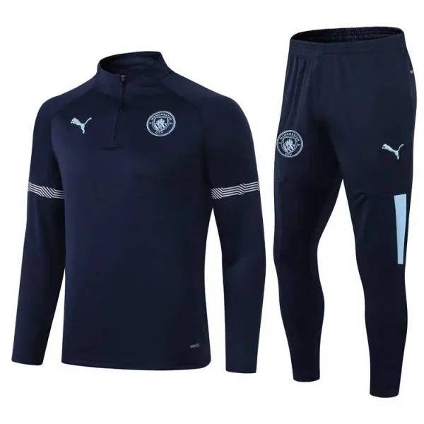 Manchester City 2021-22 Half-Zip Tracksuit Navy