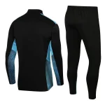 Olympique Marseille 2021-22 Half-zip Tracksuit Black