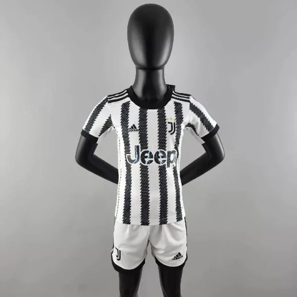 Juventus 2022/23 Home Kids Jersey And Shorts Kit