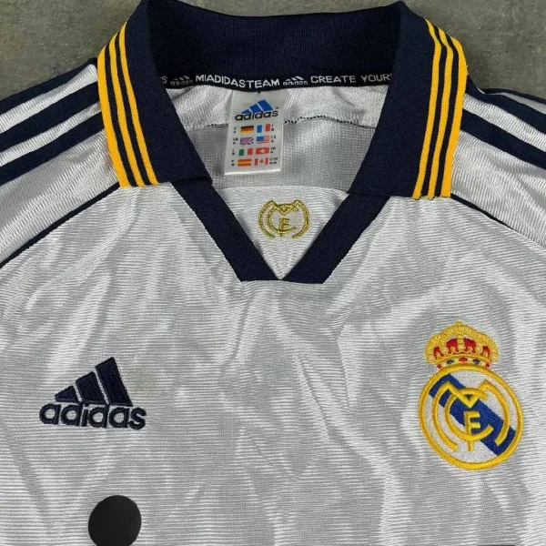 Real Madrid 1998/00 Home Long Sleeves Retro Jersey