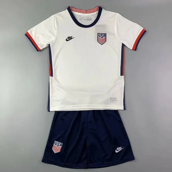 USA 2021 Home Kids Jersey And Shorts Kit