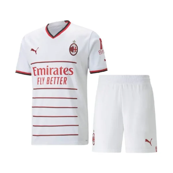 AC Milan 2022/23 Away Kids Jersey And Shorts Kit