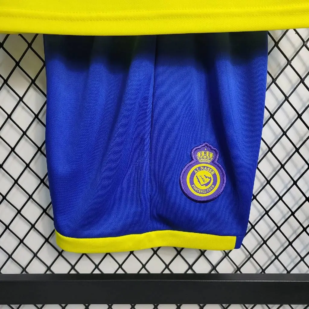 Al-Nassr 2022/23 Home Kids Jersey And Shorts Kit