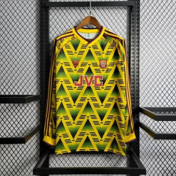 Arsenal 1991/93 Away Long Sleeves Retro Jersey