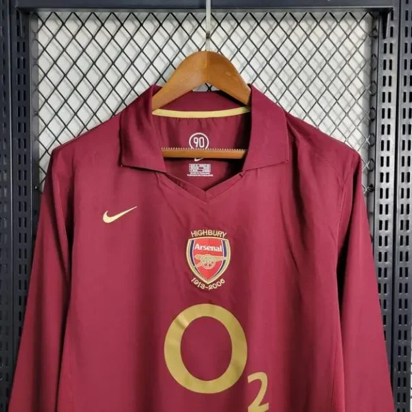 Arsenal 2005/06 Home Long Sleeve Retro Jersey