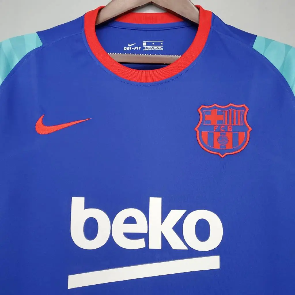 Barcelona 2021/22 Pre-Match Training Jersey Blue