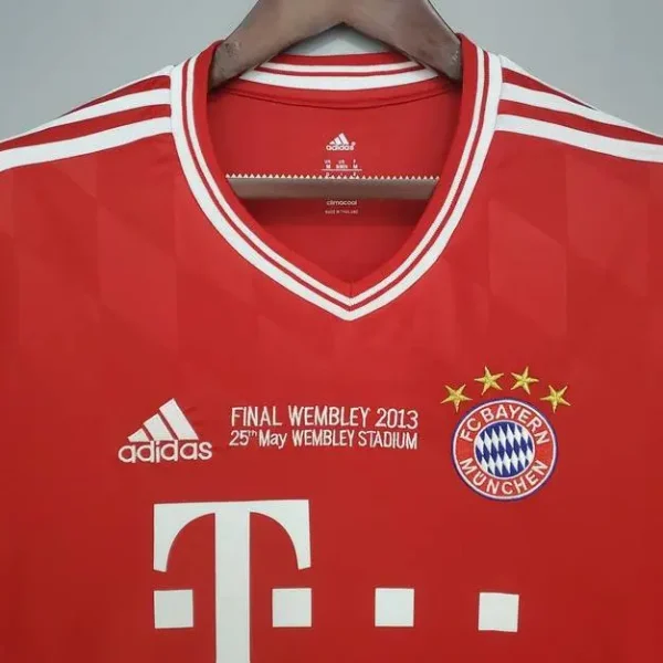 Bayern Munich 2013/14 Home Champions League Long Sleeve Retro Jersey