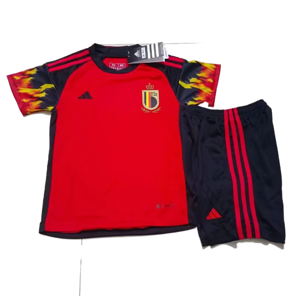 Belgium 2022/23 Home Kids Jersey And Shorts Kit