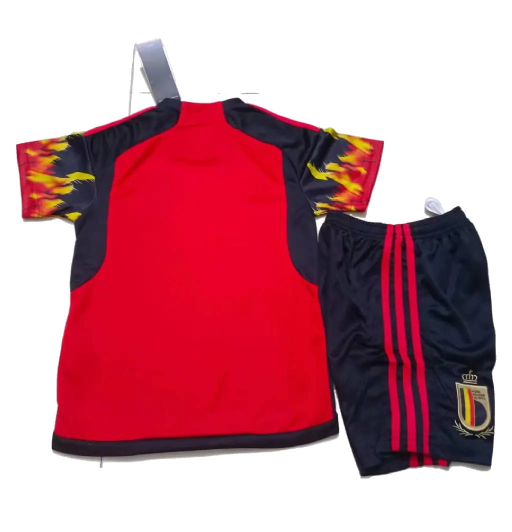 Belgium 2022/23 Home Kids Jersey And Shorts Kit