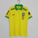 Brazil 2022 Polo Yellow Top For The  Season