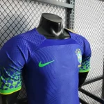 Brazil 2022 World Cup Away Player Version Jersey