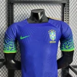 Brazil 2022 World Cup Away Player Version Jersey