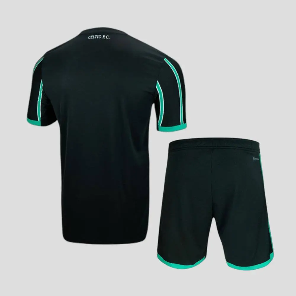 Celtic 2022/23 Away Kids Jersey And Shorts Kit