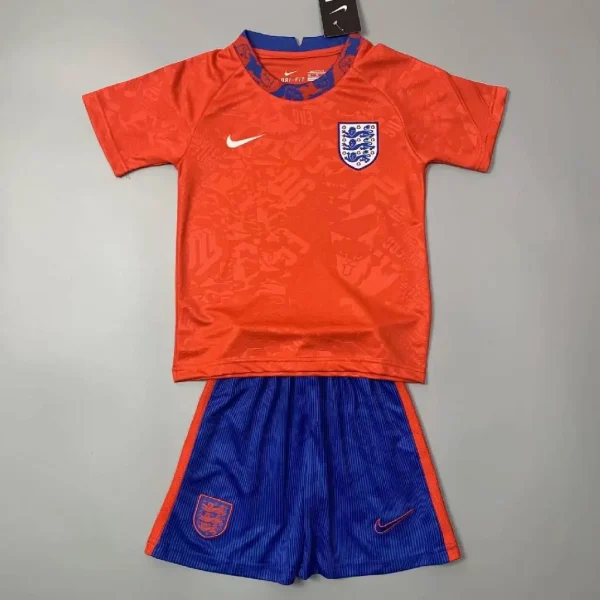 England 2021 Pre-Match Kids Jersey And Shorts Kit