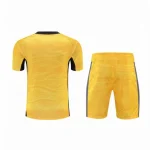 Flamengo 2021 Goalkeeper Kids Jersey And Shorts Kit  - Yellow