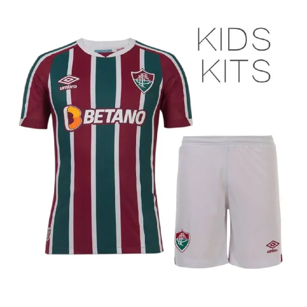 Fluminense 2022 Home Kids Jersey And Shorts Kit