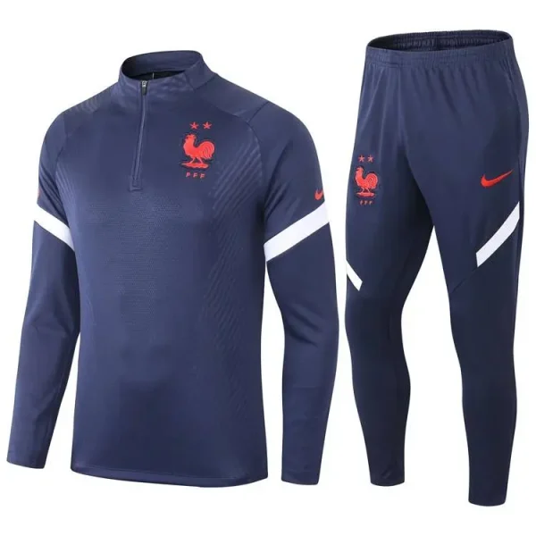 France 2021-22 Half-zip Tracksuit Royal Blue