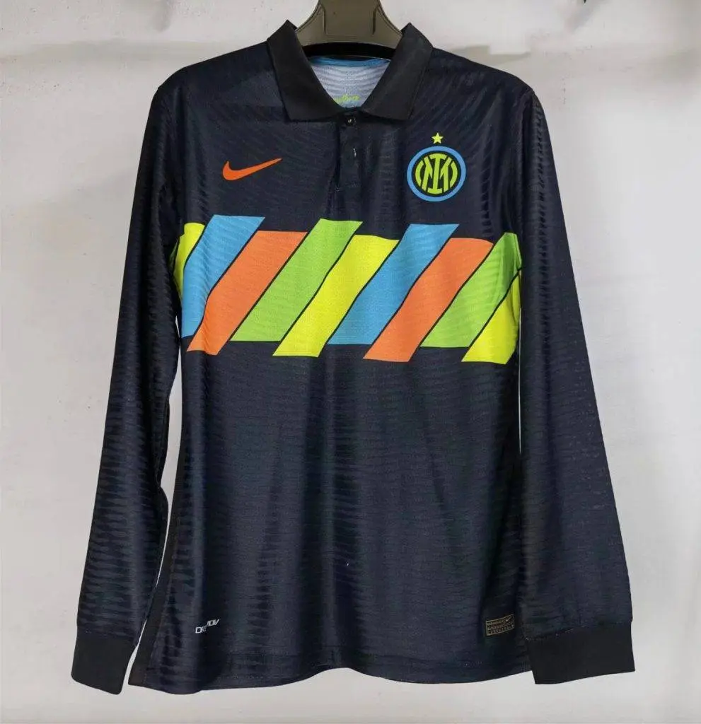 Inter Milan 2021/22 Third Long Sleeves Player Version Jersey