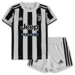 Juventus Adidas Infant 2021/22 Home Replica Kit - White/black