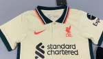 Liverpool 2021/22 Away Kids Jersey And Shorts Kit