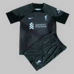 Liverpool 2022/23 Away Goalkeeper Kids Jersey And Shorts Kit