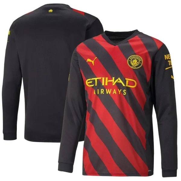 Manchester City 2022/23 Away Long Sleeve Jersey