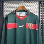 Morocco 1998 Home Long Sleeve  Retro Jersey