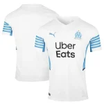 Olympique Marseille Puma 2021/22 Home Replica Jersey - White/blue