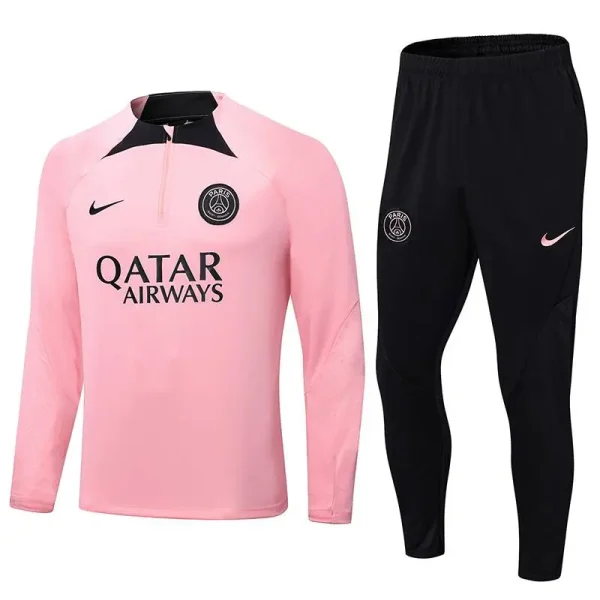 Paris Saint-Germain 2022-23 Half-zip Tracksuit Pink