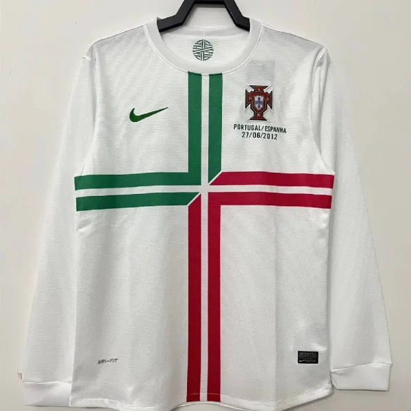 Portugal 2012 Euro Cup Away Long Sleeves Retro Jersey