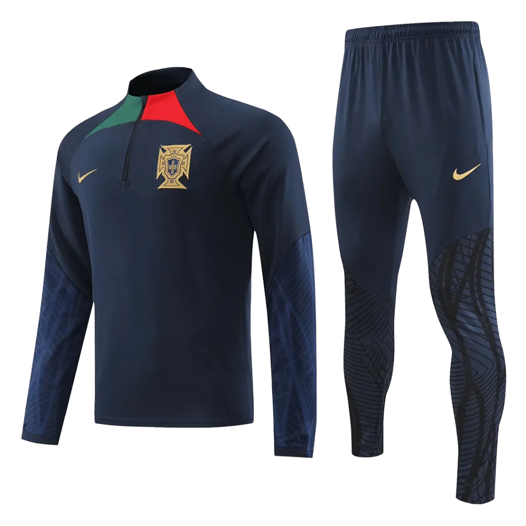 Portugal 2022-23 Half-zip Tracksuit Black