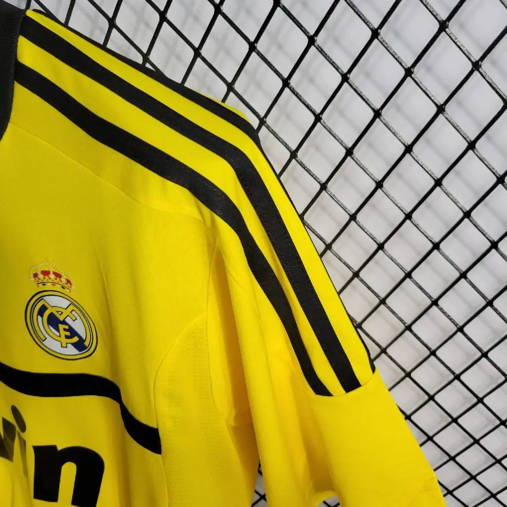 Real Madrid 2011/12 Yellow Goalkeeper Retro Jersey