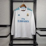 Real Madrid 2017/18 Home Long Sleeve Retro Jersey