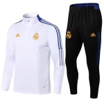 Real Madrid 2021-22 Half-zip Tracksuit White