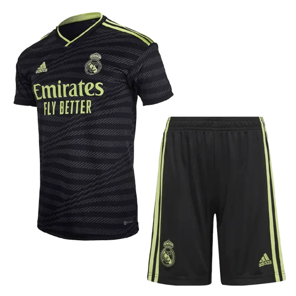 Real Madrid 2022/23 Third Kids Jersey And Shorts Kit