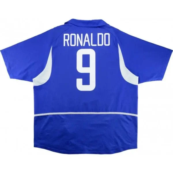 Brazil 2002-2004 Home #9 Ronaldo Retro Jersey