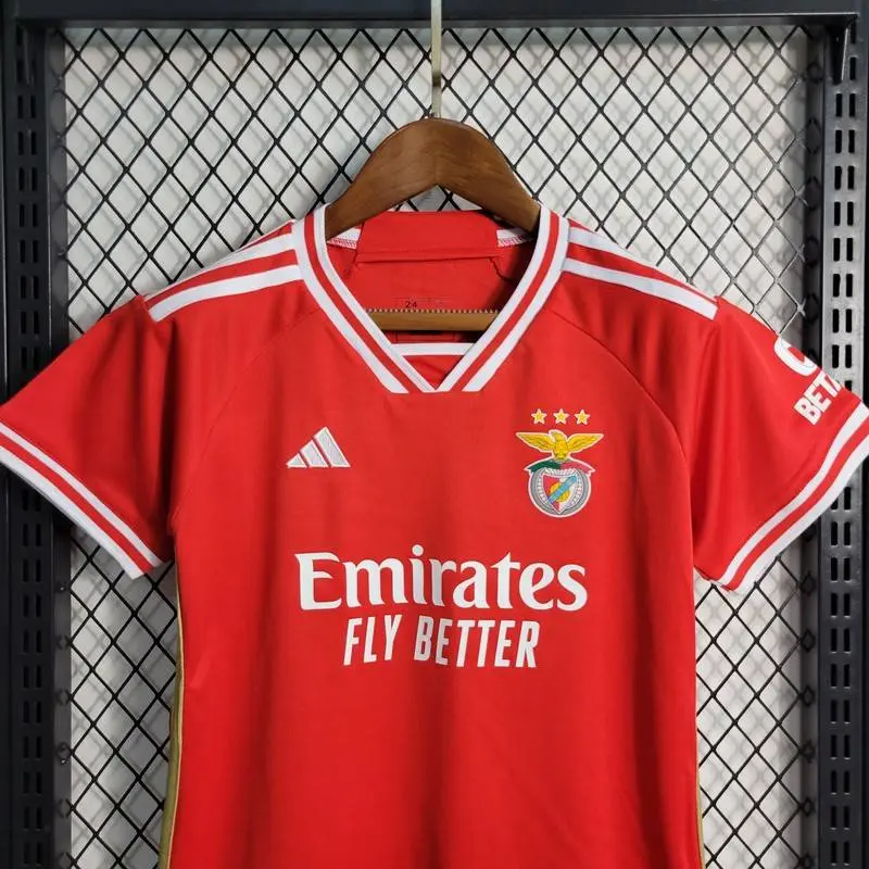 Benfica 2023/24 Home Kids Jersey And Shorts Kit