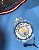 Manchester City 2023/24 Home Champions Edition Jersey With Three Stars Patch