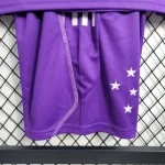 Cruzeiro 2023/24 Purple Kids Jersey And Shorts Kit