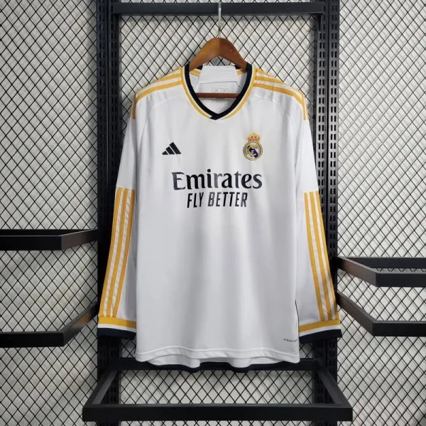 Real Madrid 2023/24 Home Long Sleeves Jersey