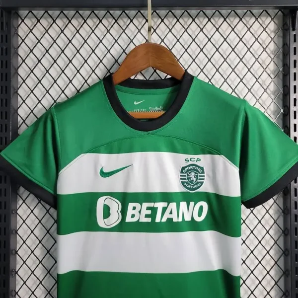 Sporting CP 2023/24 Home Kids Jersey And Shorts Kit