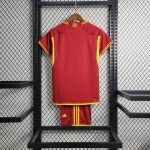 AS Roma 2023/24 Home Kids Jersey And Shorts Kit